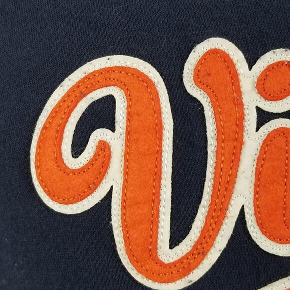 Virginia Cavaliers Hoodie Mens Medium Navy Orange NCAA College Pullover Fleece - Picture 3 of 10